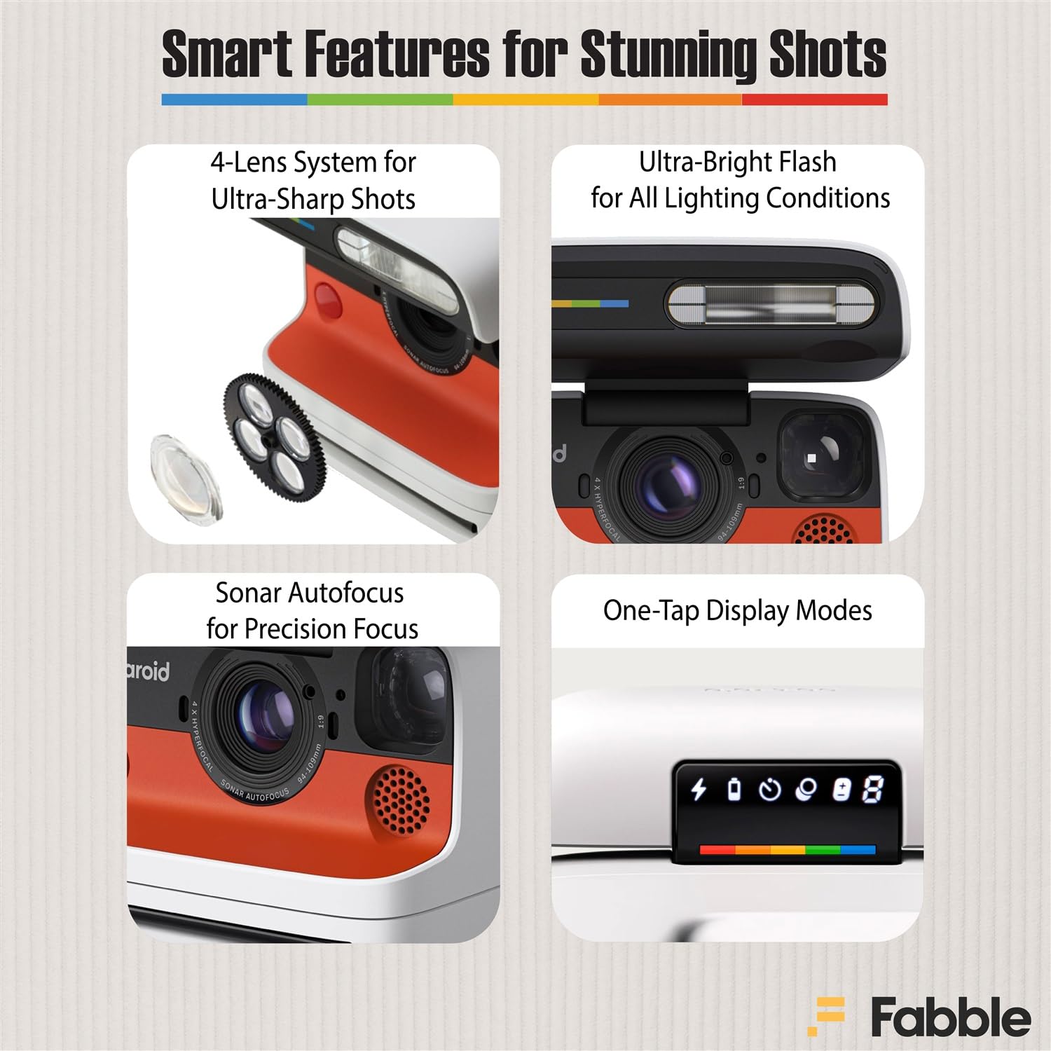 Amazon.co.jp: Polaroid Flip インスタントカメラ ホワイトバンドル